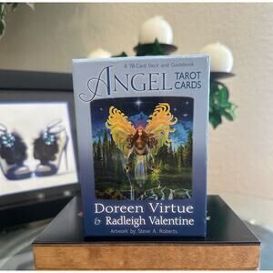 Vintage Angel Tarot Cards Doreen Virtue Valentine 78 Card Deck Guidebook OOP